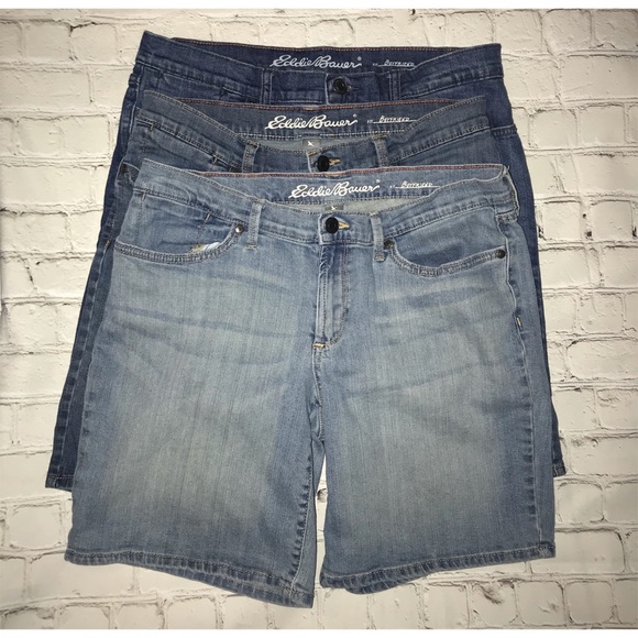 eddie bauer boyfriend shorts